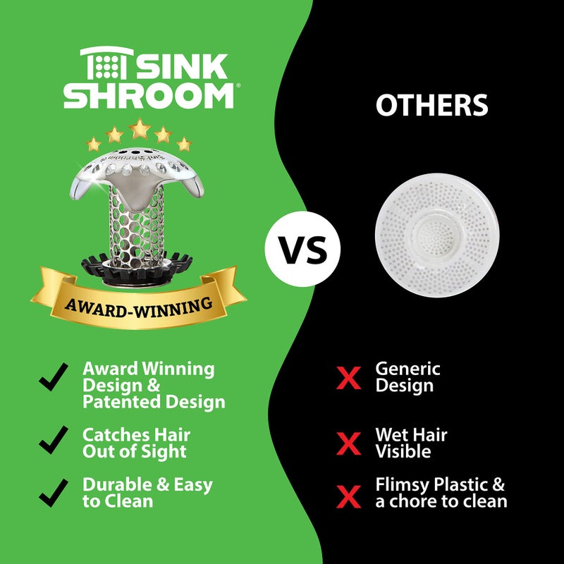 SinkShroom سينك شرووم ألترا واقي تصريف حوض الحمام الثوري، ستانلس ستيل - Image 4